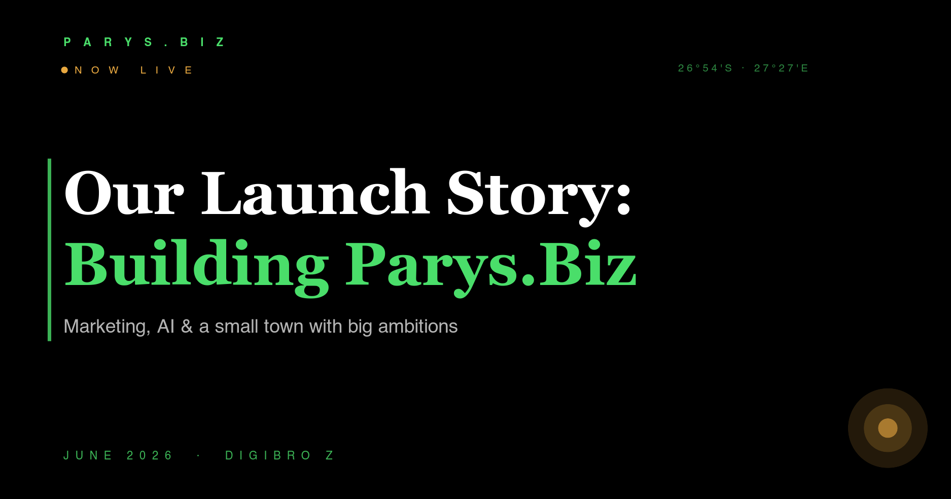 Our Launch Story: Building Parys.Biz